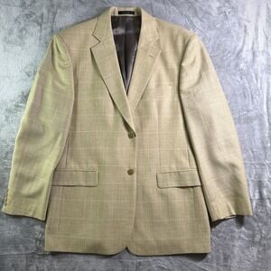 Lord West Blazer Sport Coat Plaid Two Button Wool Made in Israel 42M